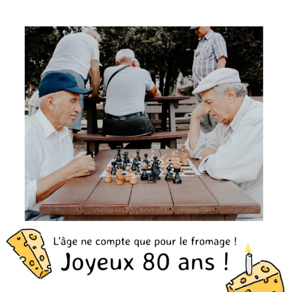 cheese 80th birthday card