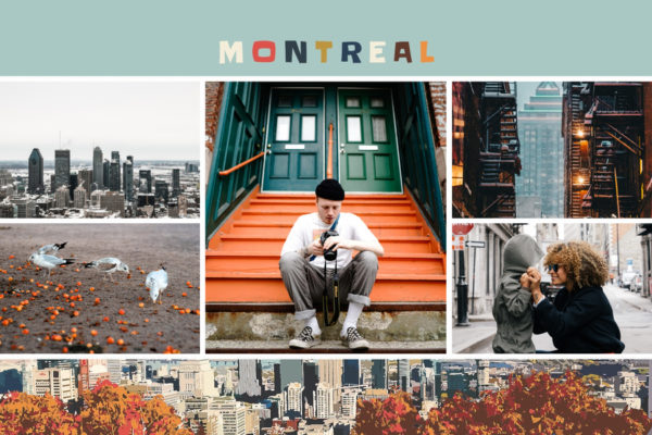 carte postale montreal