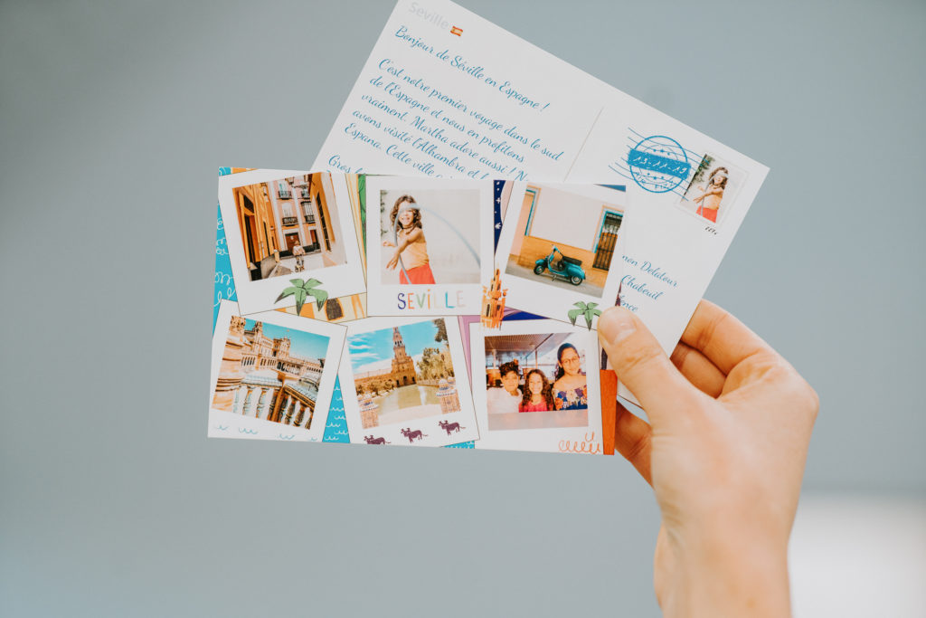 Personalisierte Barcelona-Postkarte