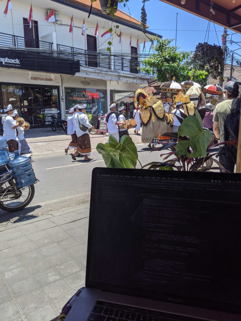 Canggu Bali Religiöse Zeremonie