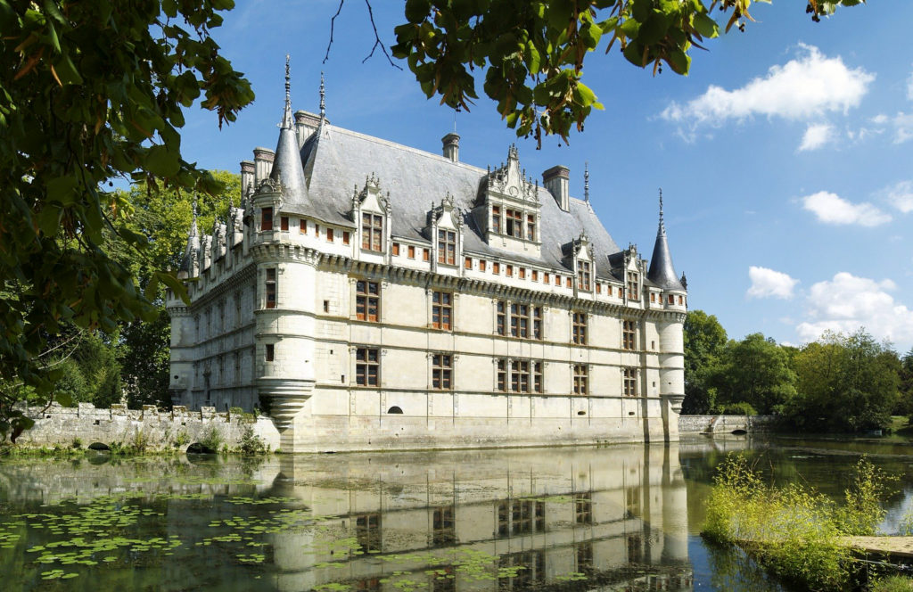 Chateau d'Azay-le-Rideau in der Loire-Region Centre-Val de Loire