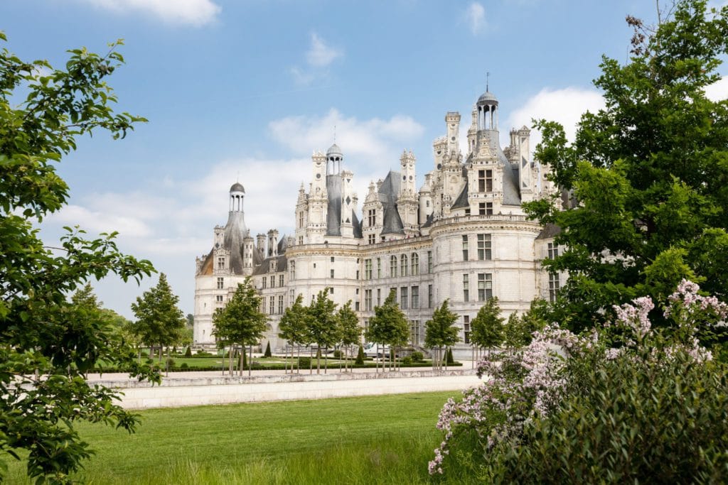 Chateau de Chambord dans le Loir et Cher pour admirer l'été indien