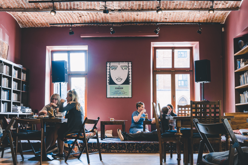 Cheder, nahöstliches Café in Krakau, Polen