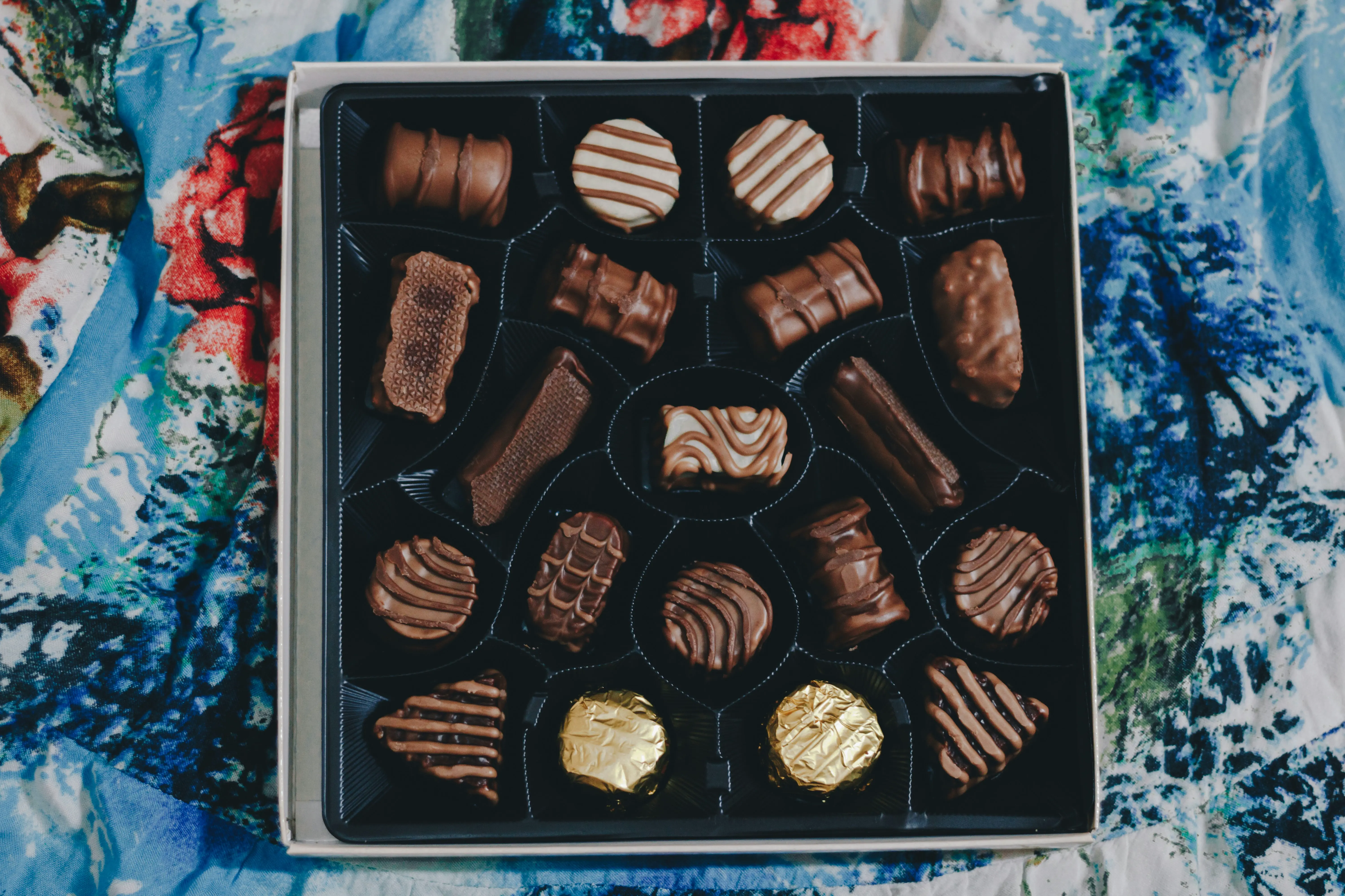 Idée de cadeau pour un collègue : une boîte de chocolats