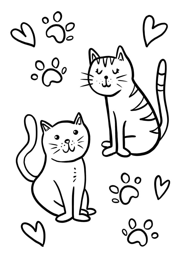 coloriages a imprimer chats