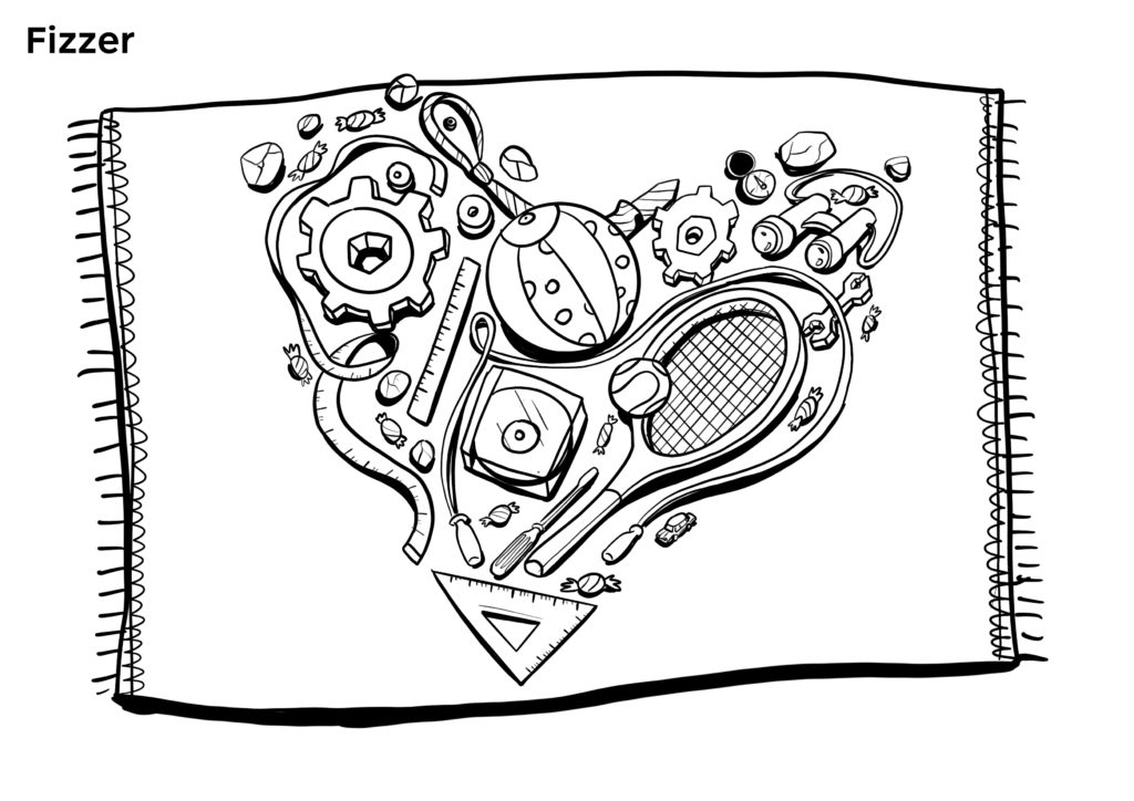 Malvorlage Motor und Getriebe zum Vatertag