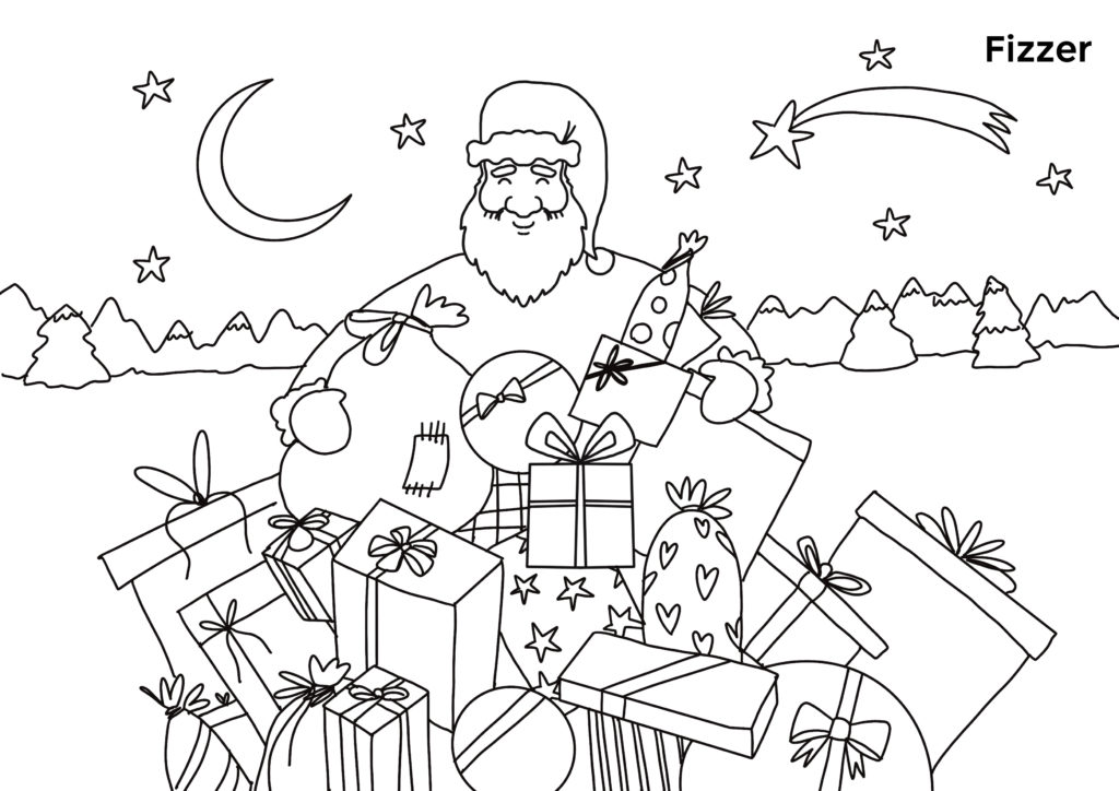 Coloriage De Noel Feerique A Imprimer Pour Enfants Fizzer