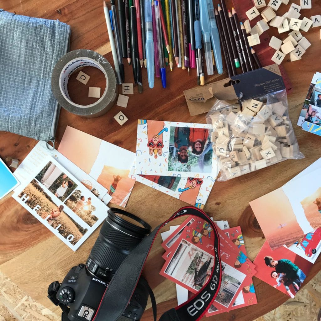 Dekorationen für das Fotoshooting im August