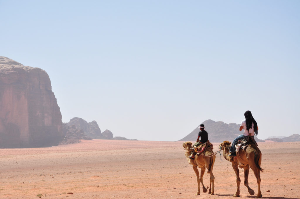 Ungewöhnliche Unterkunft in der Wüste Wadi Rum in Jordanien