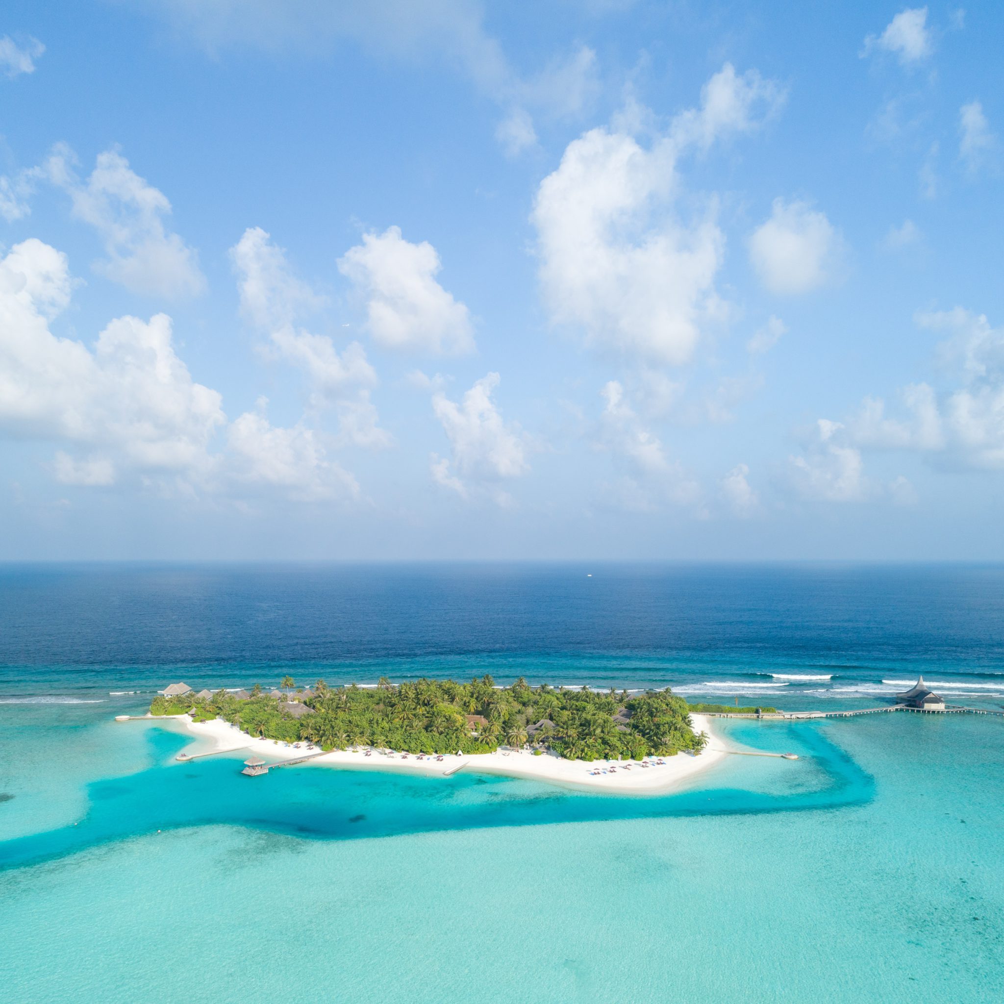 paradise island and transparent water