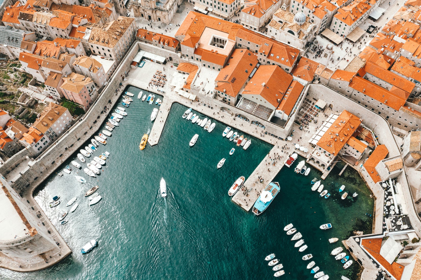 Luftaufnahme von Dubrovnik in Kroatien