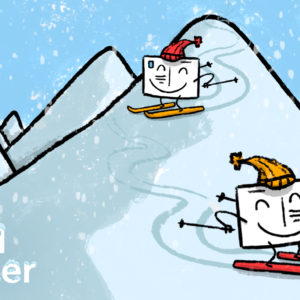 Profils de skieurs en cartes Fizzer