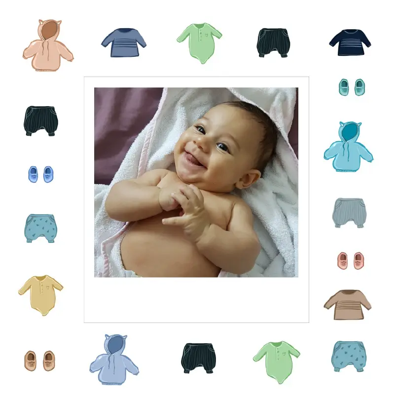 carte de naissance vêtements bébé garçon