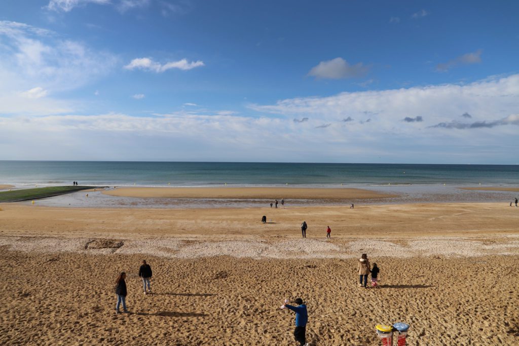 Strand von Cabourg in Calvados in der Normandie