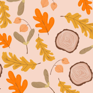 Herbst-Desktop-Hintergrund mit Blättern