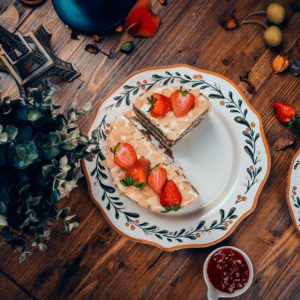 Fraisier gateau d'anniversaire pour adulte