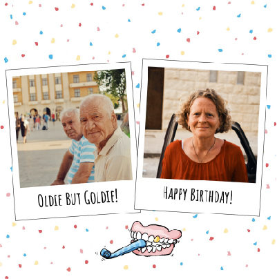 oldie but goldie happy birthday card