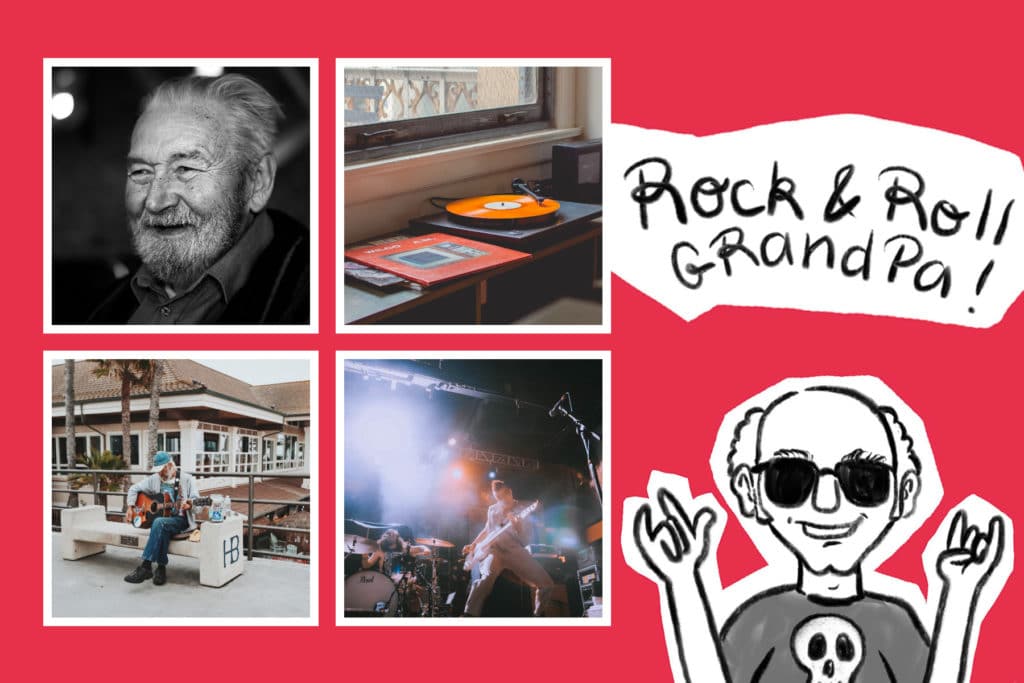 Carte rock'n roll pour son grand-père