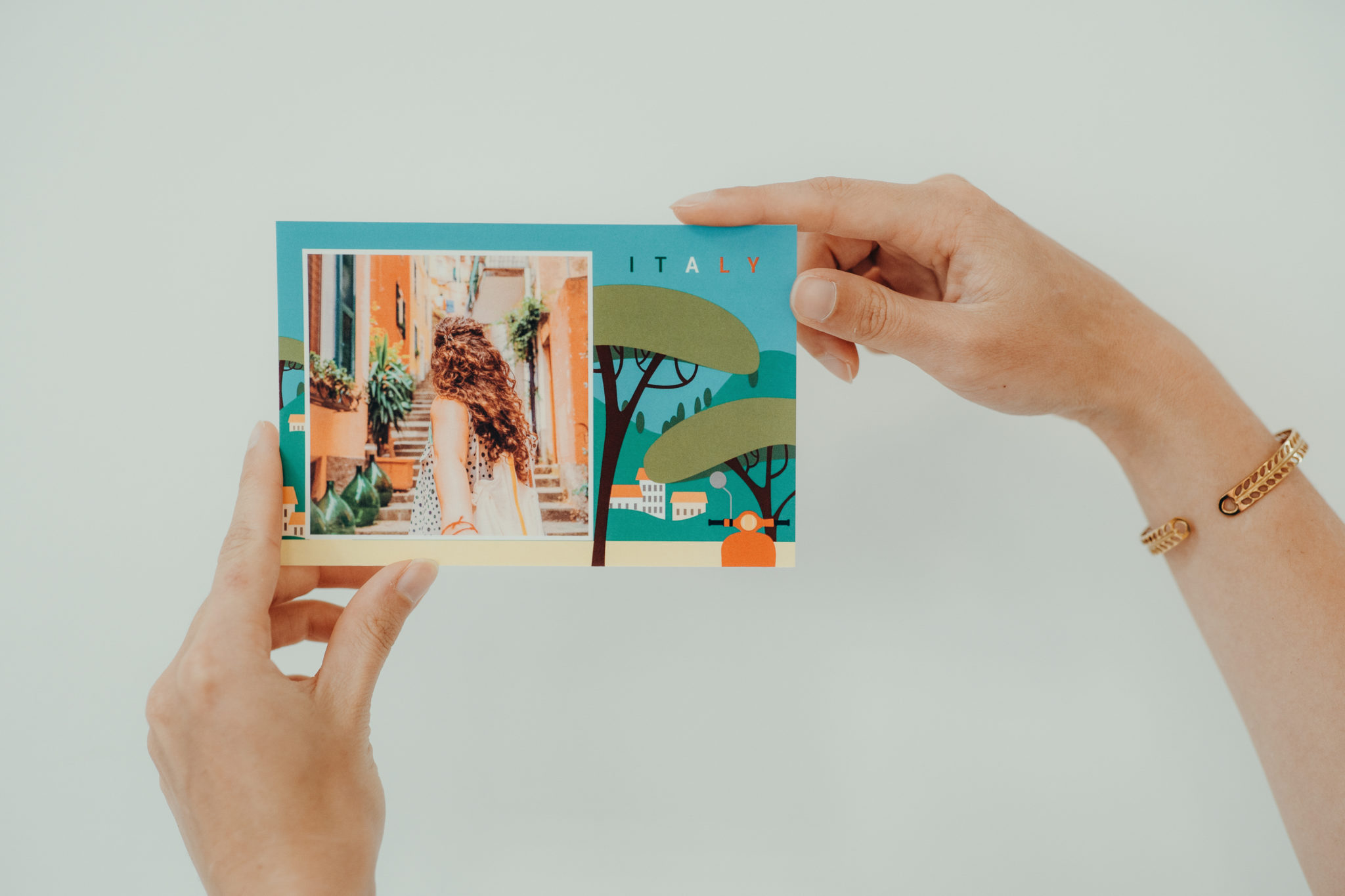 italy vacation postcard