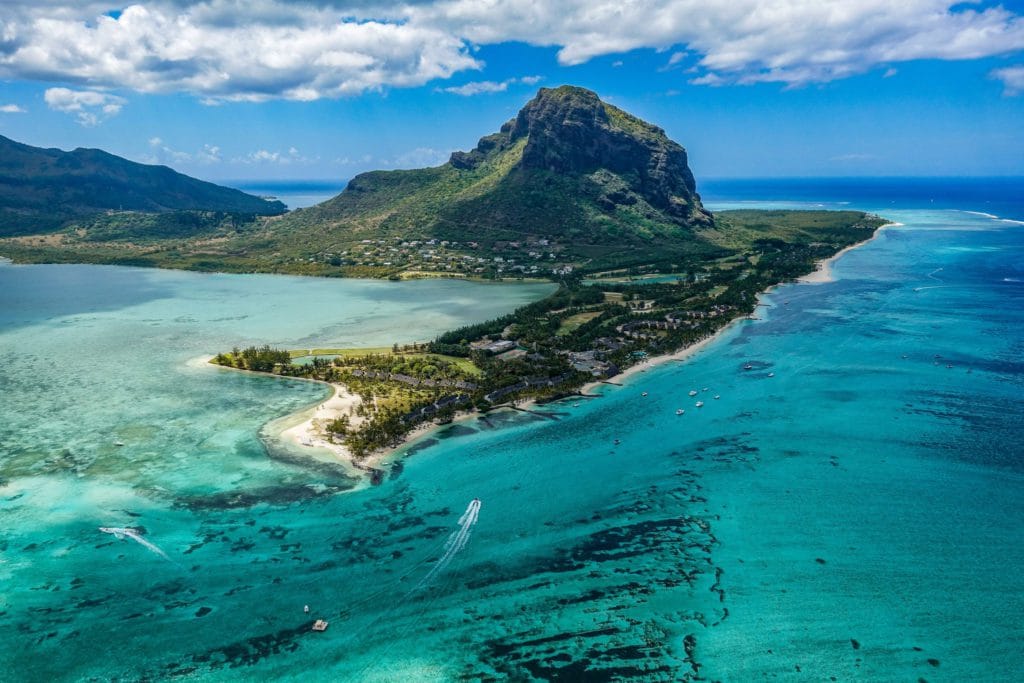 vue aerienne ile maurice