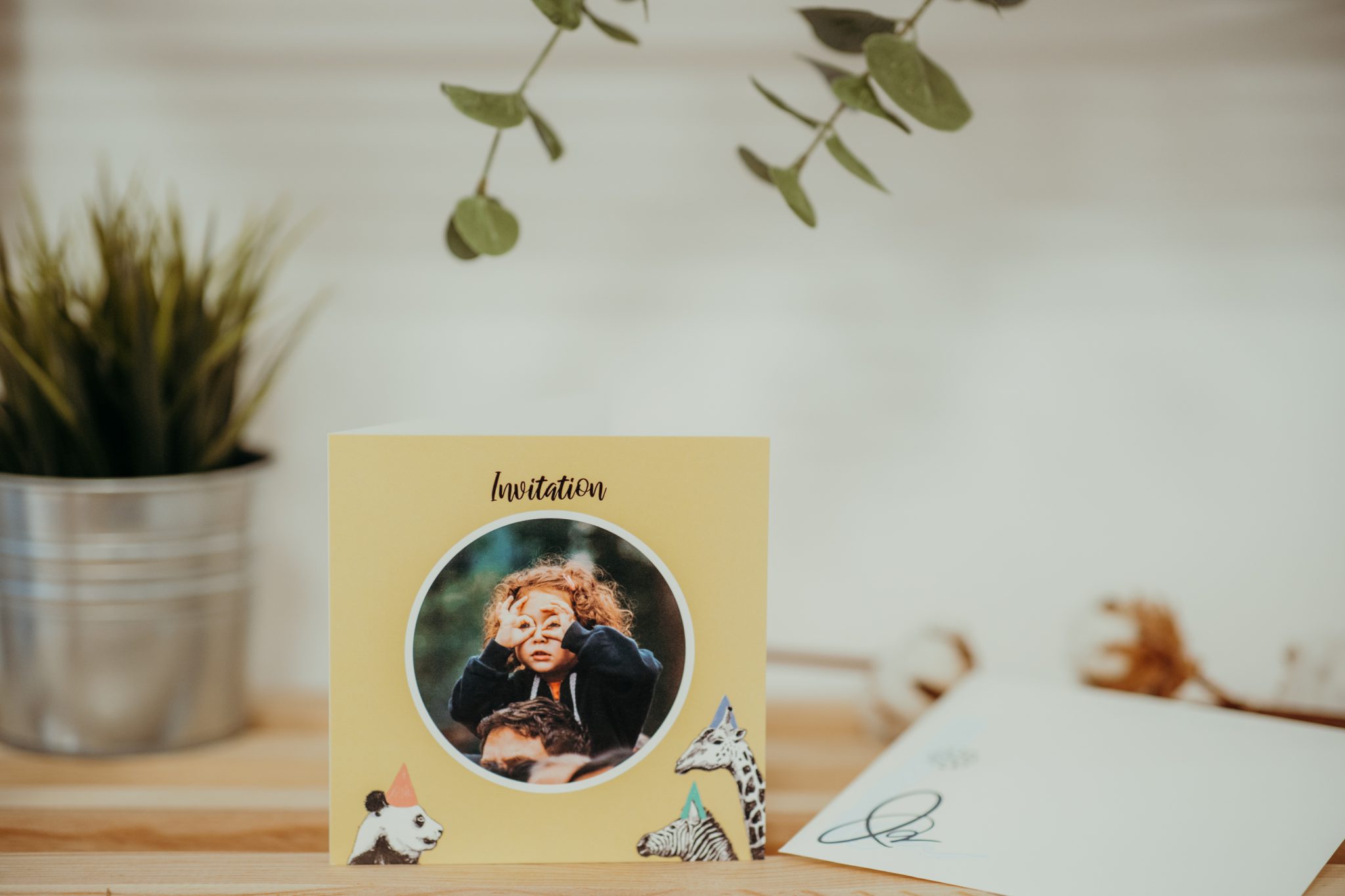 Faire-part invitation anniversaire enfant personnalisé avec Fizzer