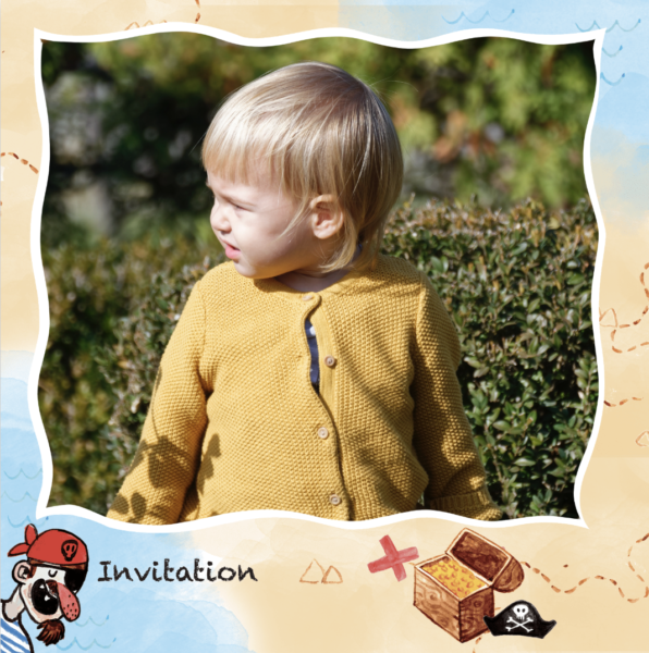 treasure map child invitation
