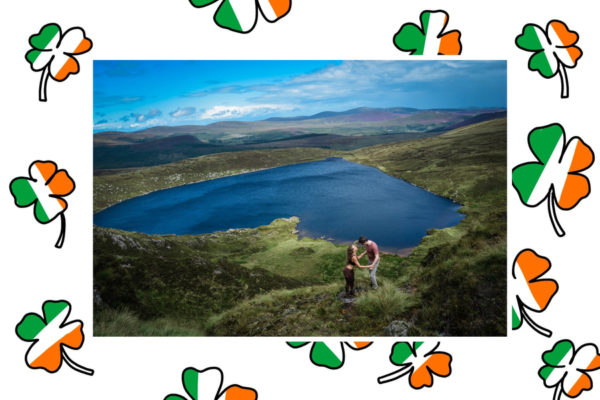 Irland-Karte-Flagge