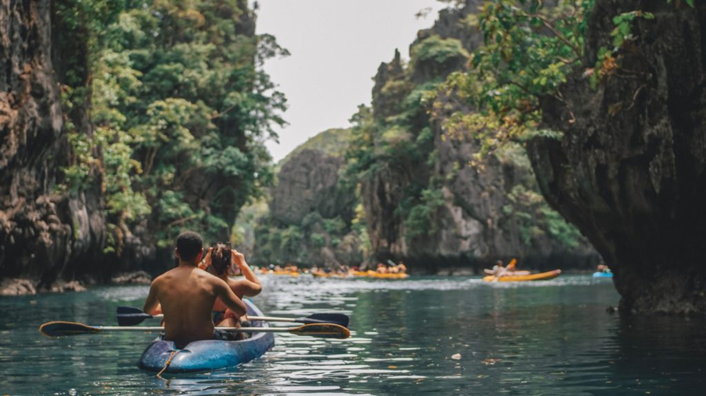 Kajakfahren in Palawan auf den Philippinen