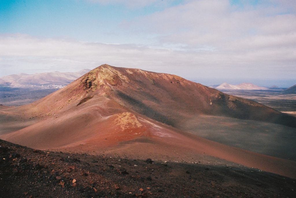 Volcan à Lanzarote, Canaries, Espagne