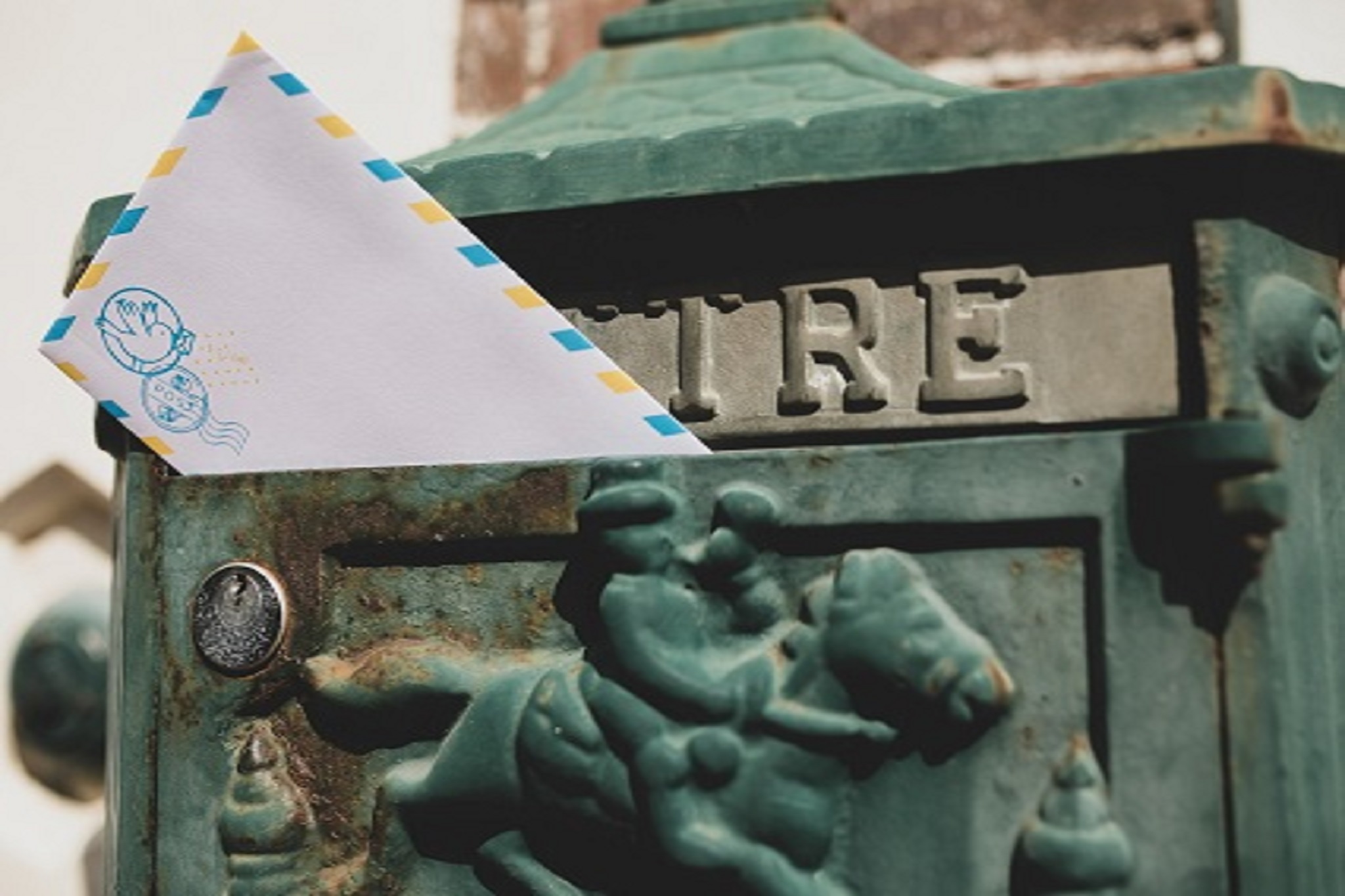 mailbox with envelope