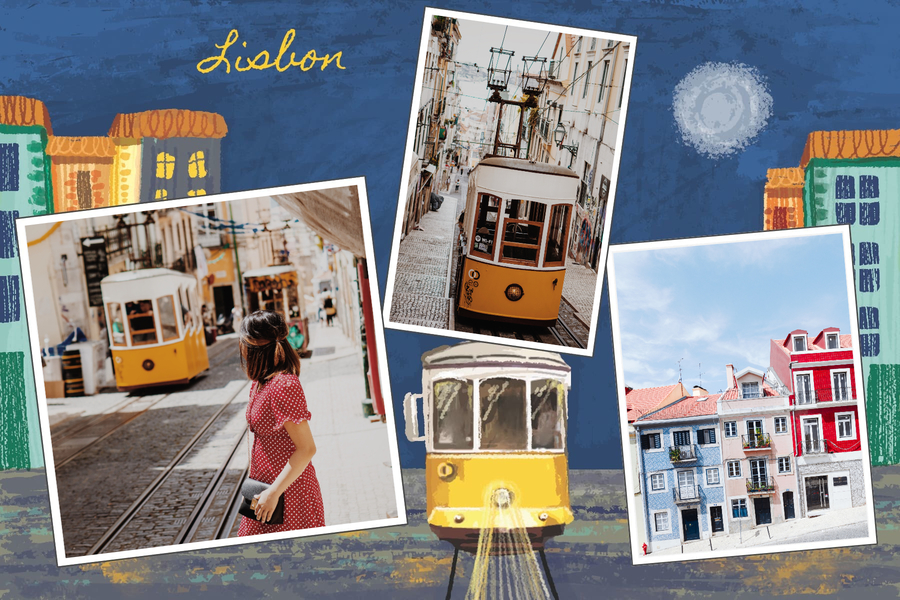 lisbon-tramway-postcard