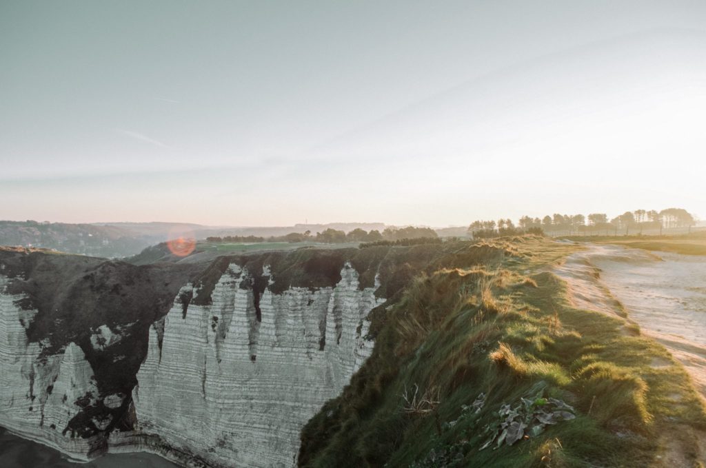 Klippen von Etretat in der Normandie