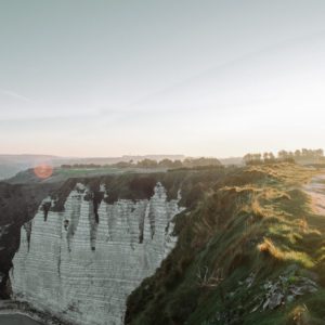 Klippen von Etretat in der Normandie