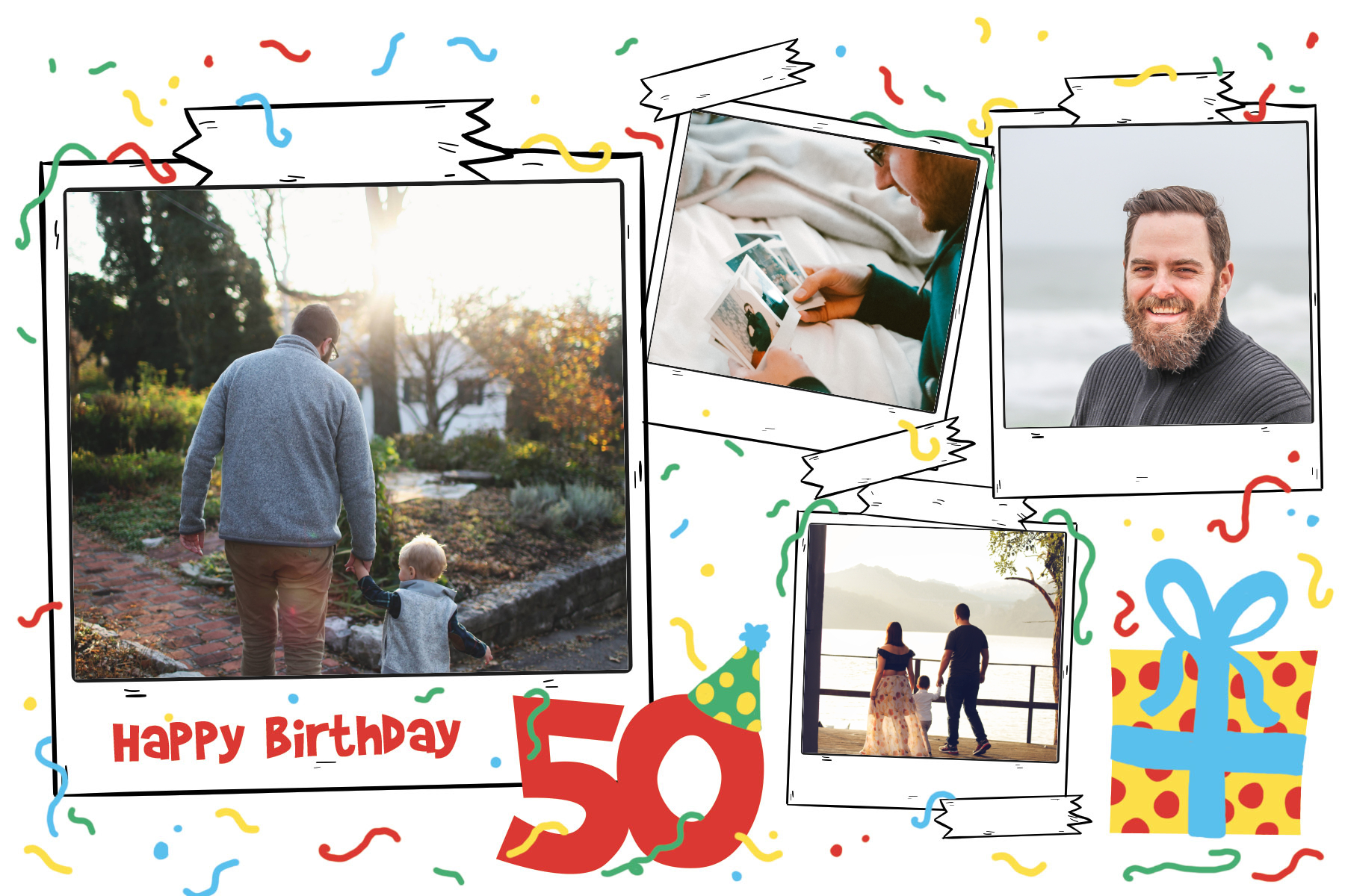 50th birthday card for men