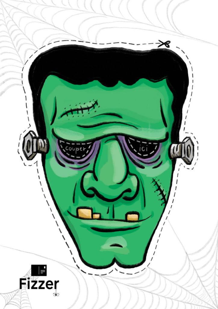 Frankenstein Fizzer Halloween-Maske