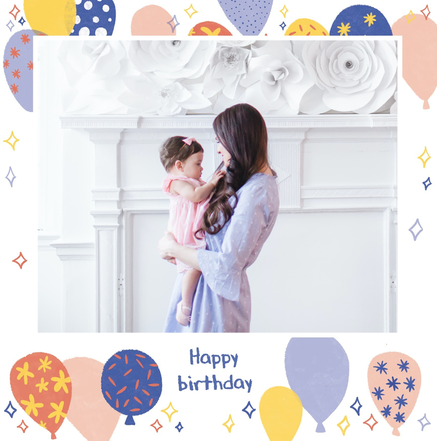 balloon mom card
