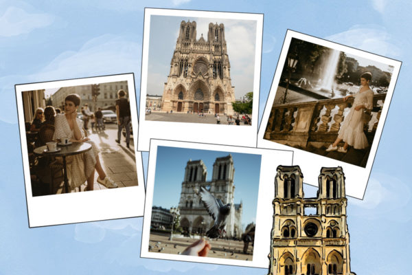 Illustration with photos Notre-Dame-de-Paris