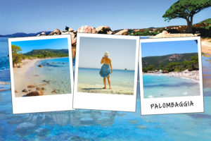 Carte postale de Palombaggia avec trois photos