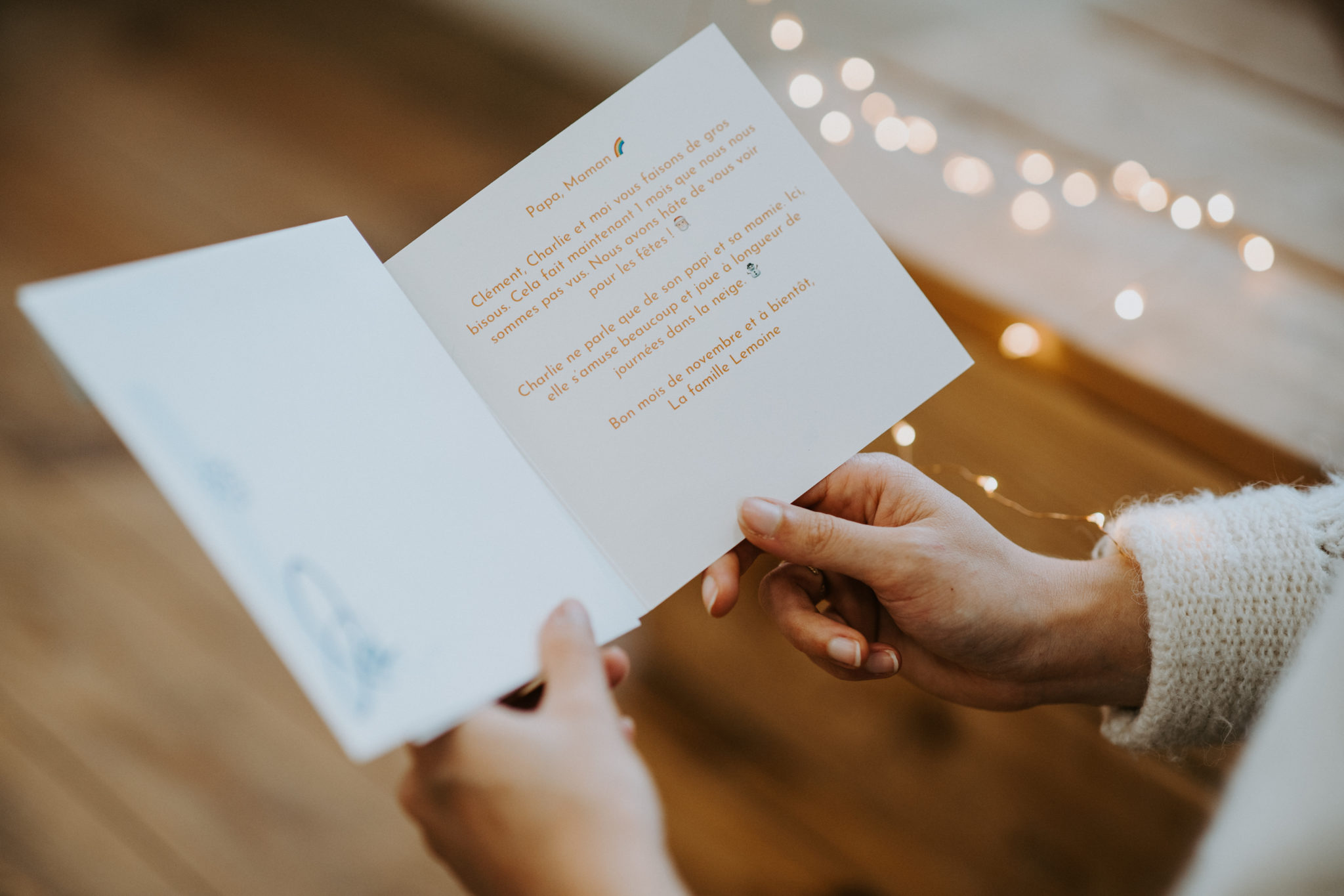 personalized christmas greeting card
