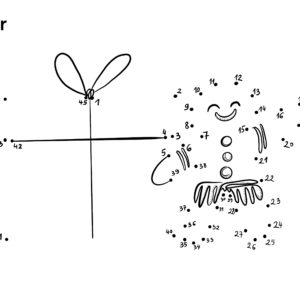 Points a relier cadeau de Noel et bonhomme en pain d'epices