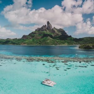 Paysages turquoise de la Polynésie Française, idéal pour un voyage de noces