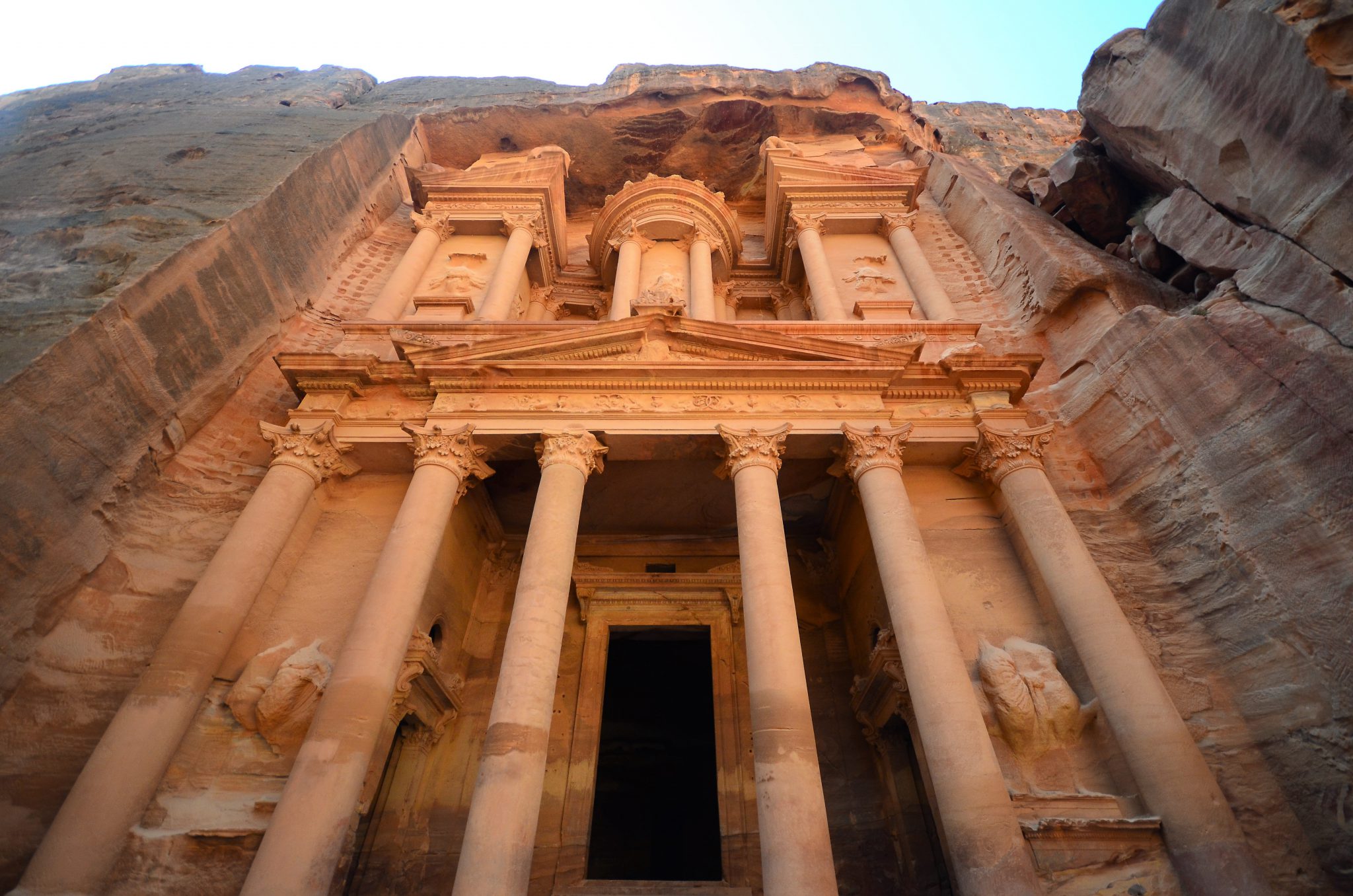 Facade de Pétra en Jordanie