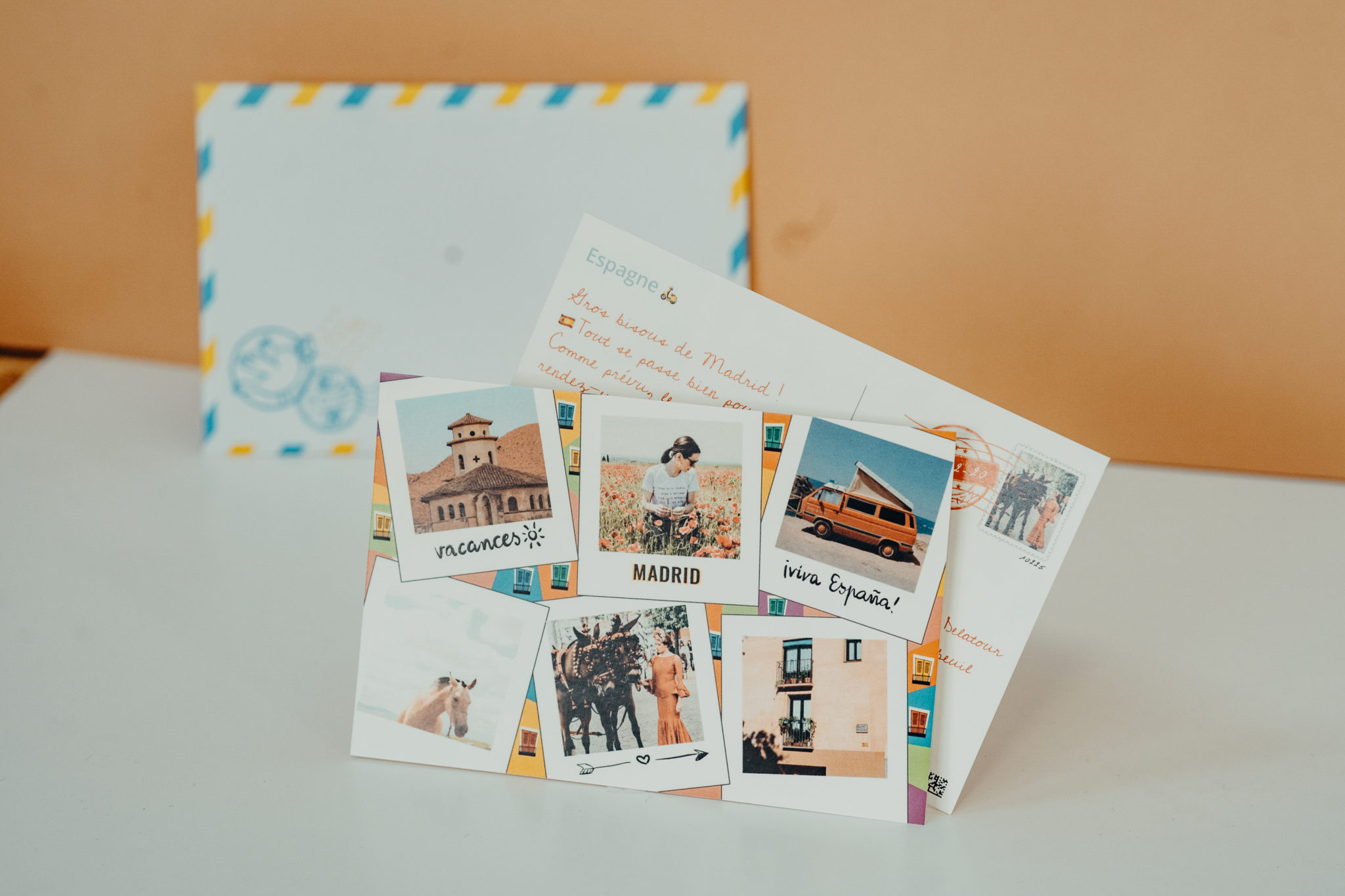 postcard spain barcelona