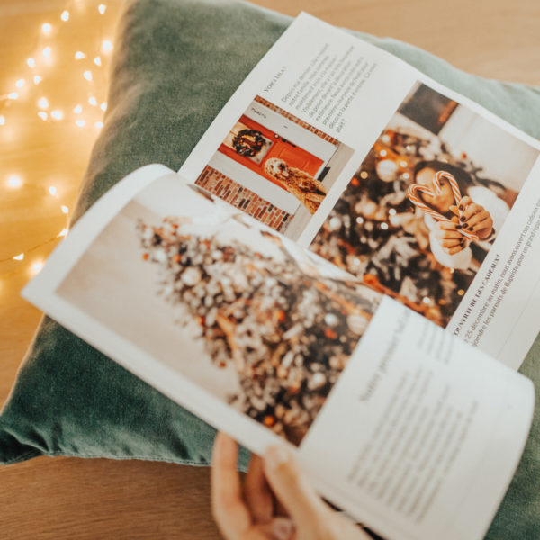 personalized magazine with Christmas photos