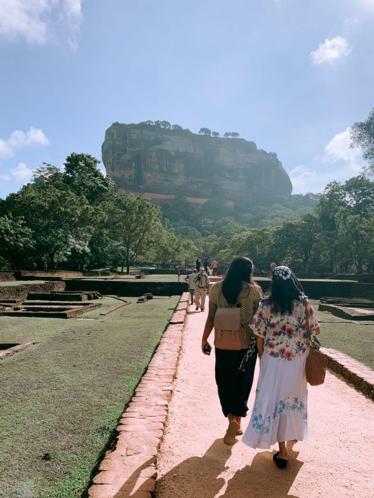 Rocher au Lion à Sigiriya au Sri Lanka