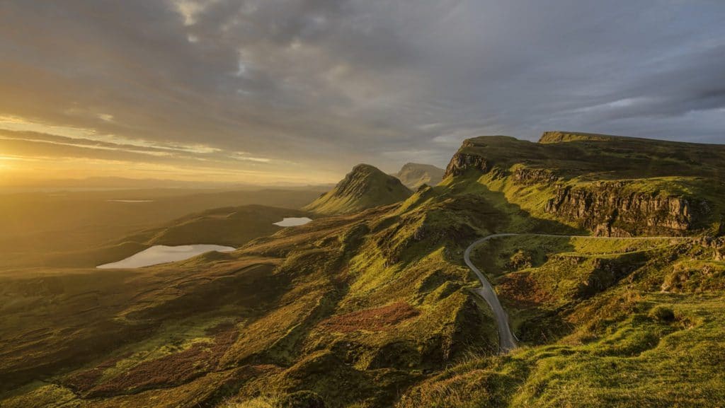 Montagnes de Skye au Nord de l'Ecosse