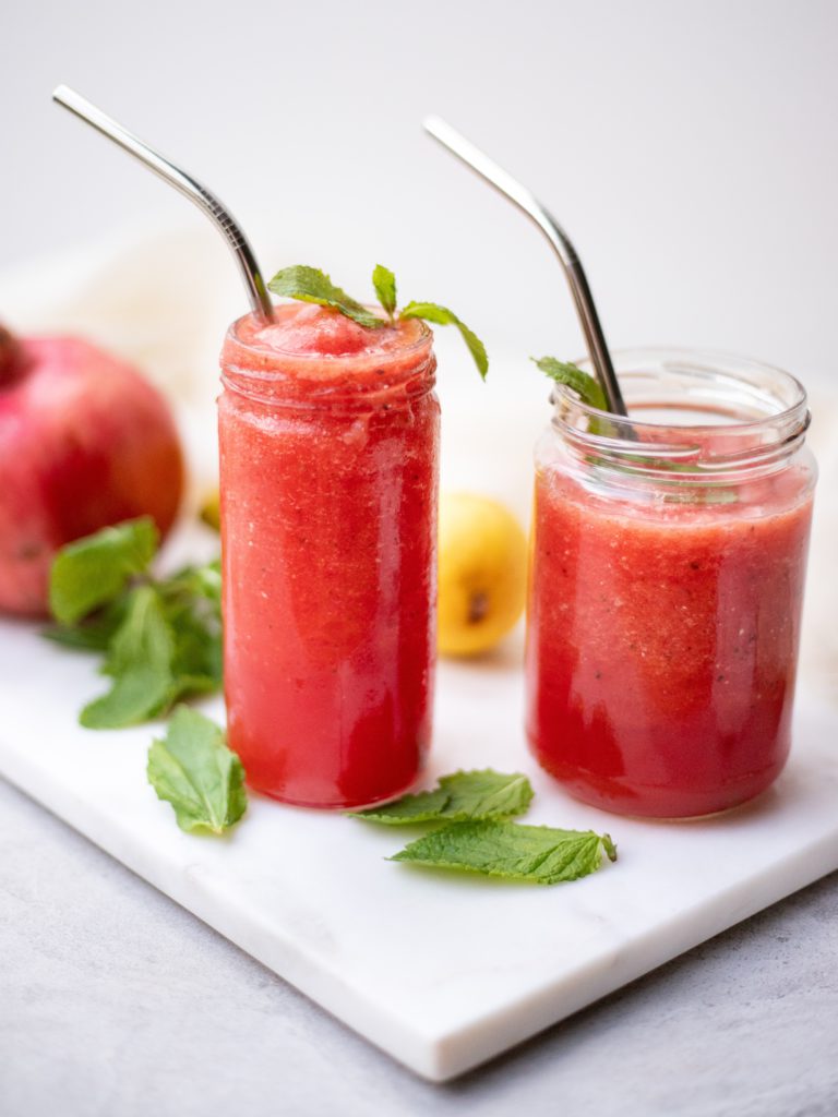 Prickelnder Wassermelonen-Smoothie