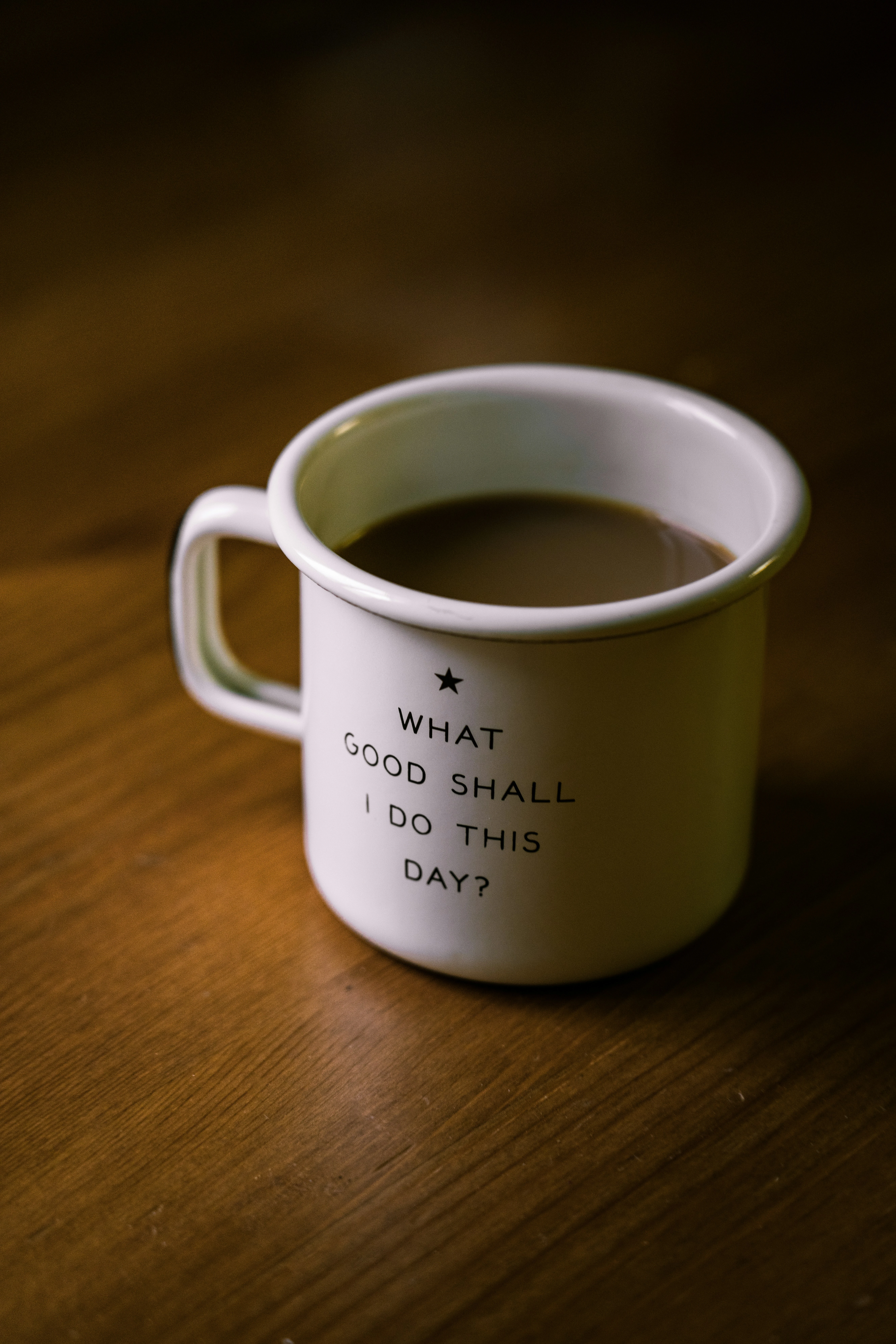 tasse de café avec un message de bonne journée