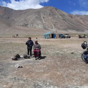 Voyage a velo de Jeremy, son velo en Mongolie