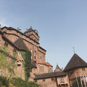 Facade et tour du chateau du Haut-Koenigsbourg